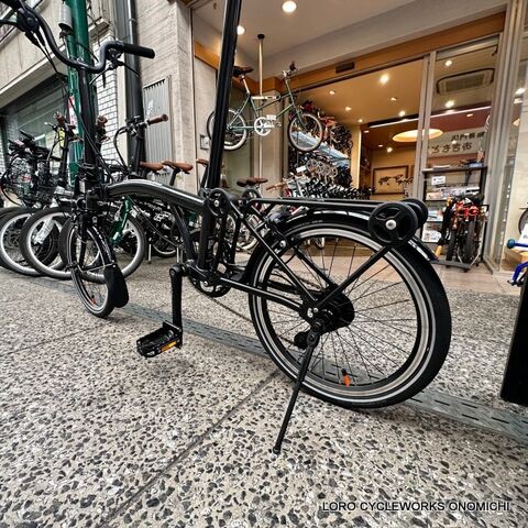 重量88g Brompton Pライン専用軽量キックスタンド カーボン