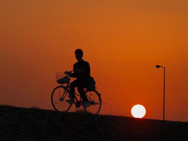 西条市 帰り道の夕日 Ld Saijyo Wtのblog