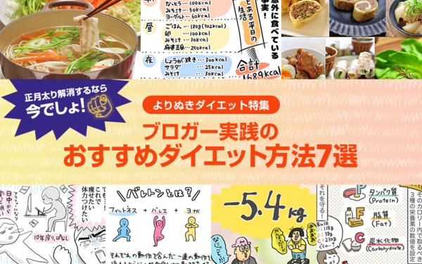よりぬきダイエット特集 正月太り解消するなら今でしょ ブロガー実践のおすすめダイエット方法7選 ライブドアブログstyle