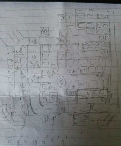 街の設計図と宿屋 Chasmaのマイクラ鍛冶屋