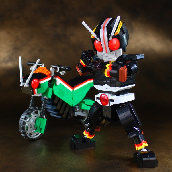 仮面ライダーblack バトルホッパー完成しました レゴ道