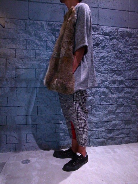 juvenile hall rollcall ラビットファー　半袖スウェット Juvenile hall rollcall -ジュベナイルホールロールコール- ファー