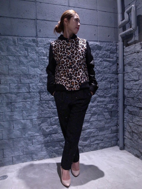 MUVEIL ミュベール レオパード柄スタジャン ジャケット muveil -ミュベール- レオパード柄スタジャン : MUVEIL ミュベール