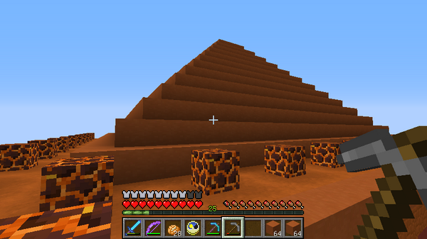 赤のピラミッドをつくる 5 マインクラフト リリシア放浪記