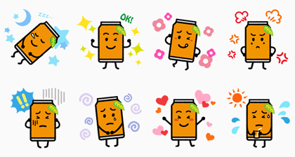 Lineにサントリー なっちゃん オリジナルスタンプ登場 Line公式ブログ