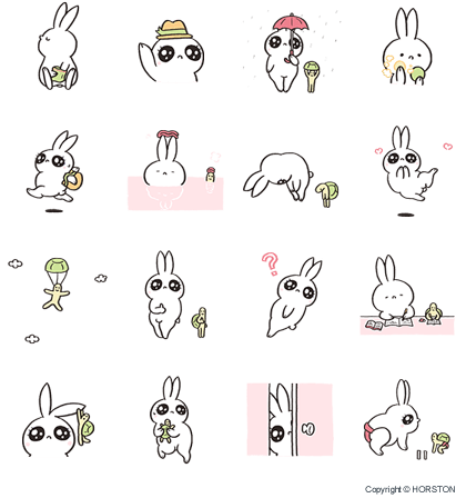 動く アニメーションスタンプ が無料で登場 第2弾は ローラアントワネット うさぎたん カルビーひとくち劇場 の3種類 Line公式ブログ