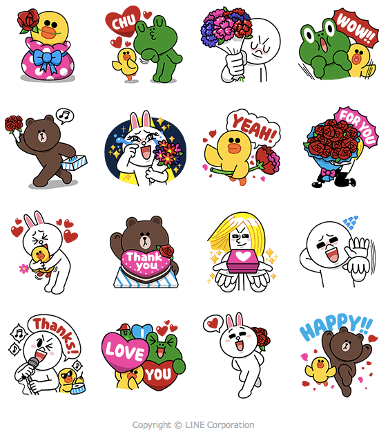 限時登場 5月11日母親節 快趁這個溫馨的節日 讓滿載感謝的 Thank You Line卡通明星 幫你送出心意 Line Web Store限定販售 Line台灣