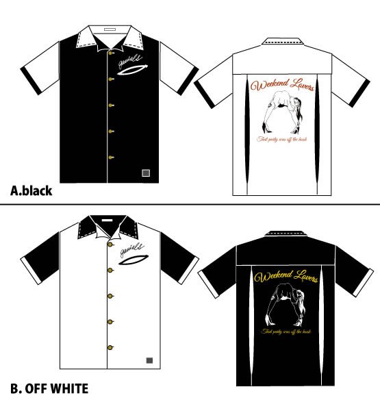GAVIAL ガヴィル レーヨン ボーリングシャツ ブラック XS 半袖