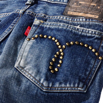 RUDE GALLERYルードギャラリー VINTAGE WASHED STUDS DENIM