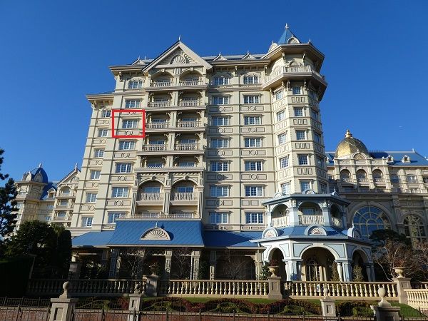 ７階のパークグランドビュー ツイン トランドル からみえたプロジェクションマッピング In 東京ディズニーランドホテル ひとりディズニー 大人の時間