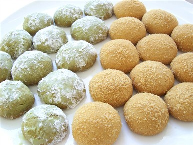 抹茶 きなこのスノーボール ころころころらど おいし 生活