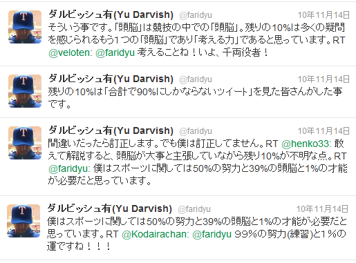 名言 珍言 一番面白かったダルビッシュ有のツイッター語録 なんj まとめては いかんのか