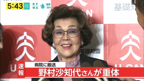 ＊野村早代様おまとめ＊ 野村沙知代さんが死去 85歳 : なんJ（まとめては）いかんのか？