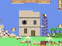 クリック放置タワー建設ゲーム Babel Tower フラシュ 無料ゲーム