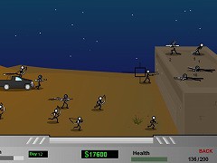 棒人間の基地防衛シューティング Stick Defense フラシュ 無料ゲーム