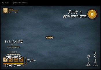 帆船海戦ゲーム Trafalgar Origins フラシュ 無料ゲーム