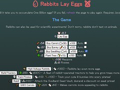 ウサギが卵を産む放置ゲーム Rabbits Lay Eggs フラシュ 無料ゲーム