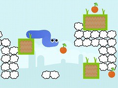 りんごを食べる横視点スネークパズル Gravity Snake フラシュ 無料ゲーム
