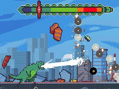 トカゲ怪獣の街破壊アクション Laser Lizard フラシュ 無料ゲーム