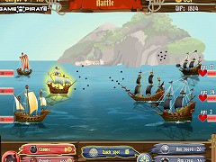 カリブ海の海賊船攻防ゲーム Caribbean Admiral フラシュ 無料ゲーム