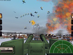 対空砲で空襲から町防衛シューティング Flakmeister フラシュ 無料ゲーム