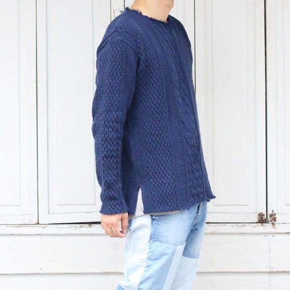 トップス CAL O LINE  CUT OFF CABLE TEE  bibliok CAL O LINE 