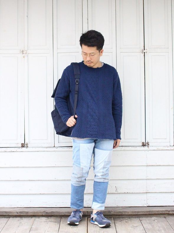 トップス CAL O LINE  CUT OFF CABLE TEE  bibliok 53941313b_16_d_215.jpg