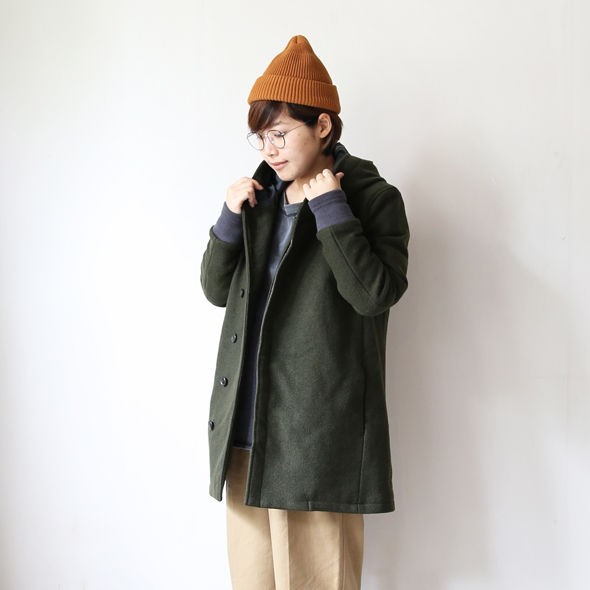 CURLY カーリー FROSTED HOOD COAT ウール フードコート