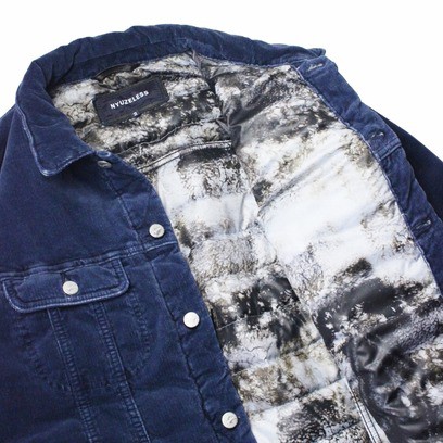 ジャケット・アウター NYUZELESS CORDUROY RIDER DOWN JACKET NYUZELESS 