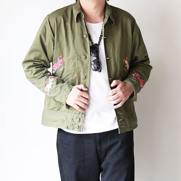 CAL O LINE “DTLA SOUVENIR JACKET”(OLIVE DRAB) : Local's only