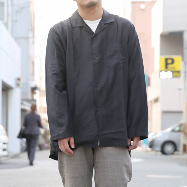 kaptain sunshine コットンリネンシルクシャツ