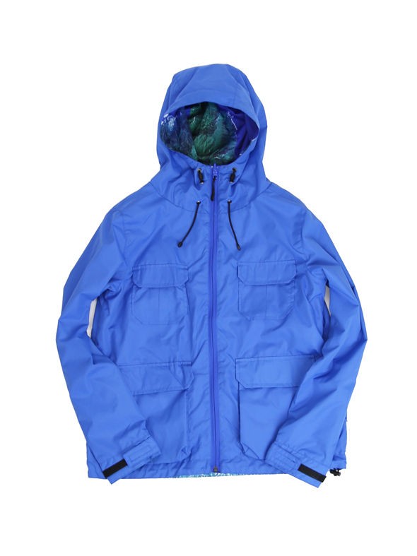 れ*ん様 MINOTAUR × JAXA リバーシブル ナイロンジャケット フー JAXAの宇宙映像をデザインに落とした、リバーシブルブルゾン