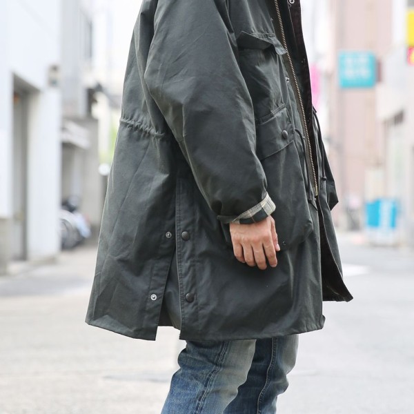 KAPTAIN SUNSHINE × Barbour トラベラーコート 黒 36