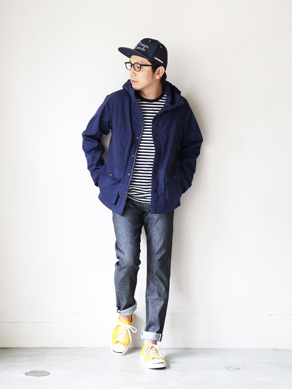 nanamika ナナミカ 65/35 クルーザージャケット スレートブルー