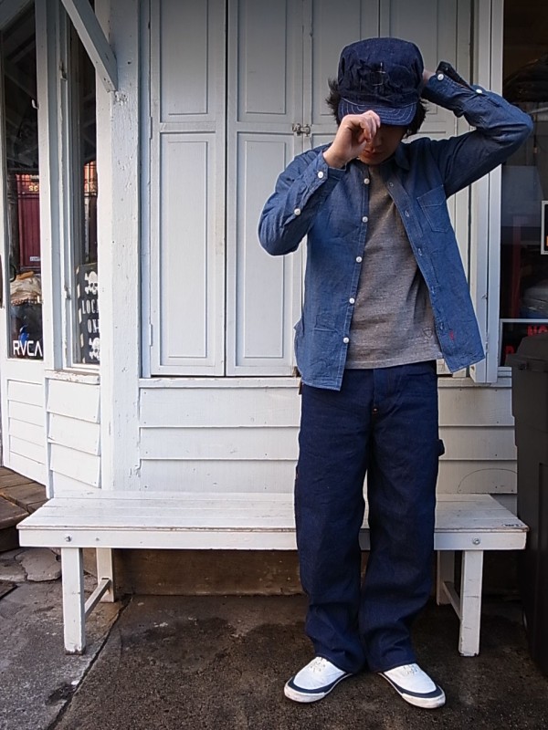ANACHRONORM Reading Nep Denim Painter Pants(One Washed) : Local's only
