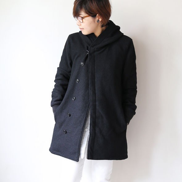 CURLY カーリー FROSTED HOOD COAT ウール フードコート