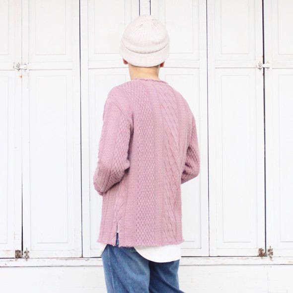 トップス CAL O LINE  CUT OFF CABLE TEE  bibliok CAL O LINE 