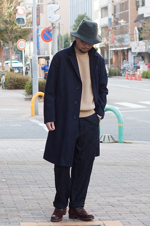 SAGE DE CRET メルトンチェスターコート&ワイドパンツ : LOEWSな日々