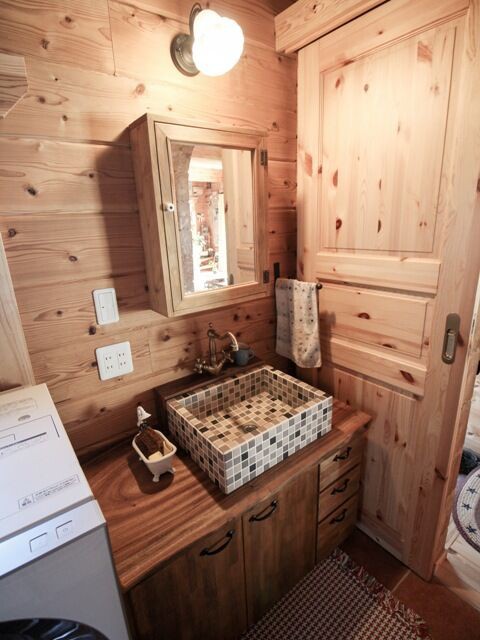 木の家の造作洗面化粧台vol.2 : 鹿児島 ログワークスのブログ