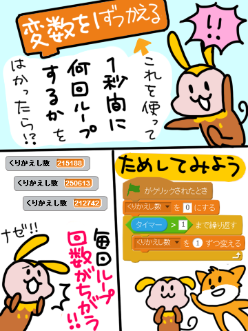 1秒まつ を使わずに1秒はかるには Scratch ロジックラボ For Kids