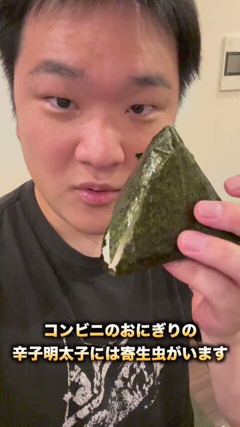 魚に詳しいyoutuber コンビニおにぎりにはアニサキスがいる と紹介し視聴者が大騒ぎｗｗ アニメ ゲーム 最速情報 ドンドン