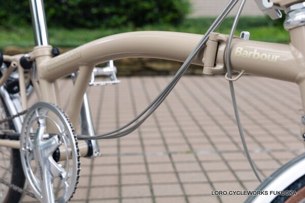 BROMPTON カスタム！ Barbour Edition : LORO CYCLEWORKS 福岡