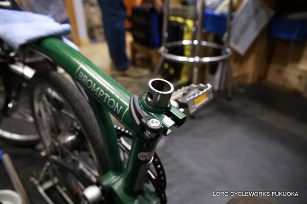 BROMPTONシートスリーブ交換をさせて頂きました。 : LORO CYCLEWORKS