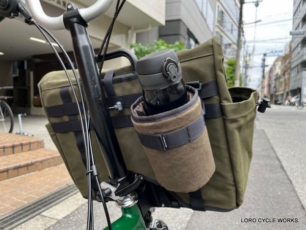 【FAIRWEATHER】Mハンドル用BROMPTONフロントバッグ お洒落でかわいいブロンプトン用フロントバッグ【FairWeather