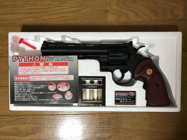 エアガンレビュー】クラウンモデル COLT PHYTHON 6インチ : Bravo1は自重で落下します