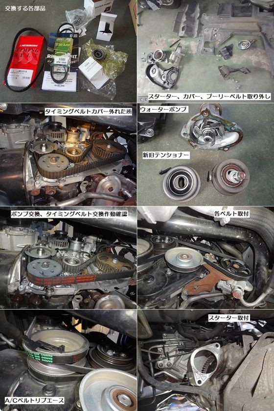 U71Vターボ タイミングベルト＆ウォーターポンプ交換 クリッパー : LOWRIDERFACTORY Classic car repair shop  (ﾛｰﾗｲﾀﾞｰﾌｧｸﾄﾘｰﾌﾞﾛｸﾞ)