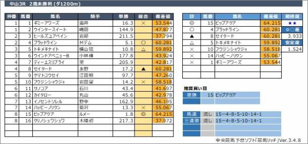 中山競馬予想 12月18日 土 ターコイズｓ Giii 他 競馬リッチ 中央競馬 南関東4競馬の予想と話題