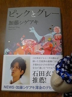 加藤シゲアキ 小説デビュー作 ピンクとグレー 明日発売 君がいつまでも幸せでありますように