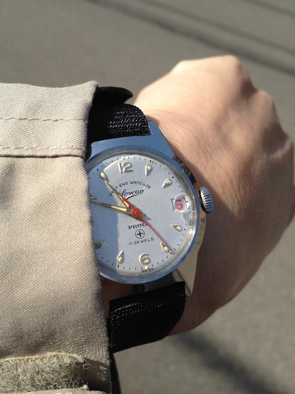 □ WEST END WATCH Co Sowar Prima 17Jewels 1970年代 : 僕と猫と時計 
