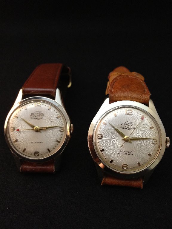 □ ENICAR DURALUMINIUM ULTRASONIC 21JEWELS ANTIMAGNETIC 1960年代頃 